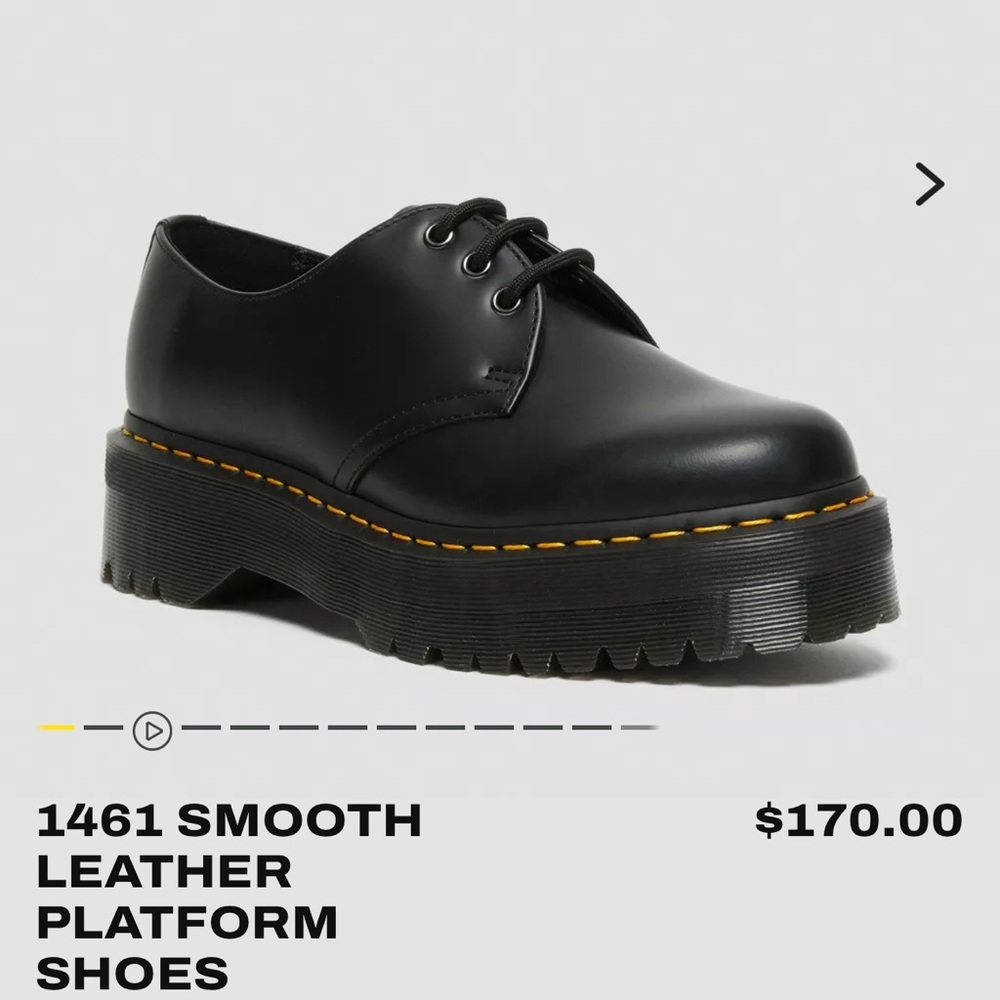 Dr marten platform Oxford shoes